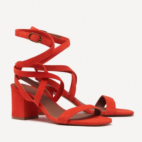 ba&sh CEQUOIA. Split Leather Sandals - Picture 2 of 12